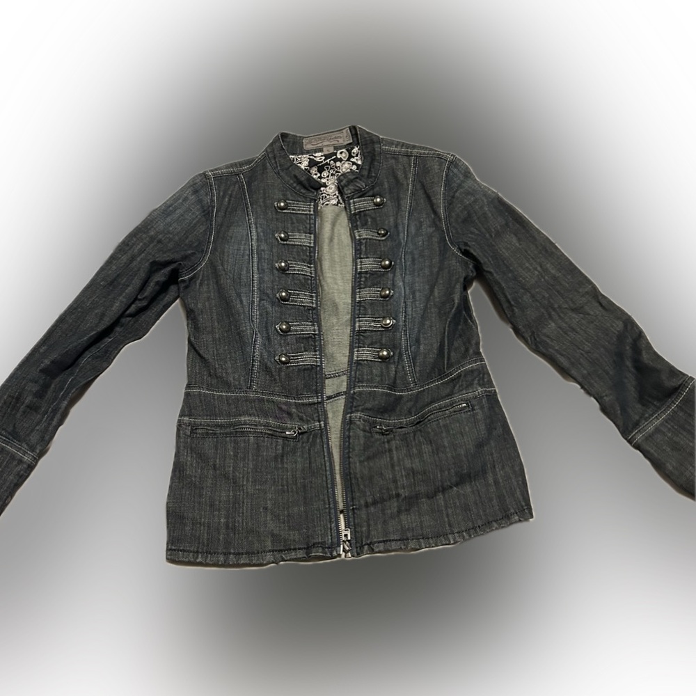 Lois Military Style Denim Jacket